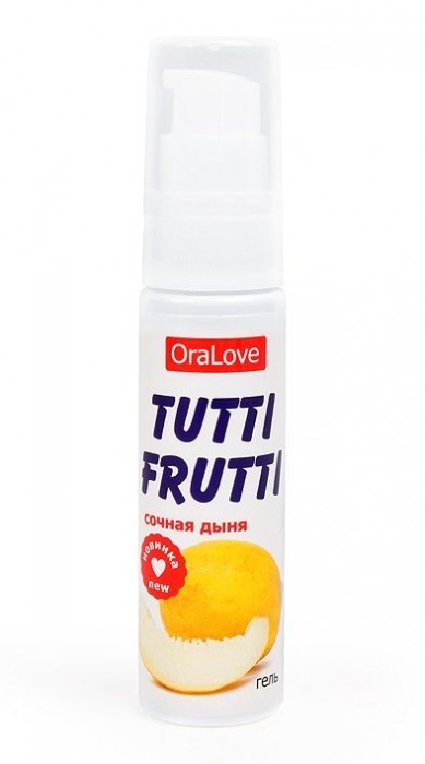 Гель-смазка Tutti-frutti со вкусом сочной дыни - 30 гр. - Биоритм - купить с доставкой в Батайске