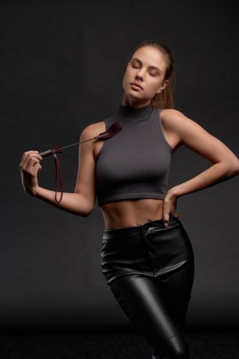 Бордовый стек Ladys Arsenal - 24 см. - БДСМ Арсенал - купить с доставкой в Батайске