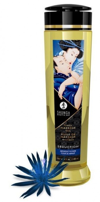 Массажное масло с ароматом ночных цветов Seduction - 240 мл. - Shunga - купить с доставкой в Батайске