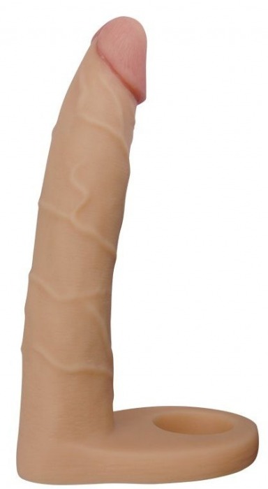 Телесная насадка-фаллоимитатор для двойного проникновения - 17 см. - Lovetoy - купить с доставкой в Батайске