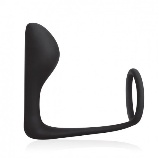 Стимулятор простаты с фиксацией эрекционным кольцом Prostate Gear - BlueLine - в Батайске купить с доставкой