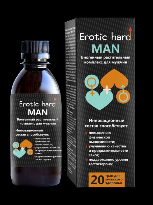 Мужской биогенный концентрат для усиления эрекции Erotic hard Man - 250 мл. - Erotic Hard - купить с доставкой в Батайске