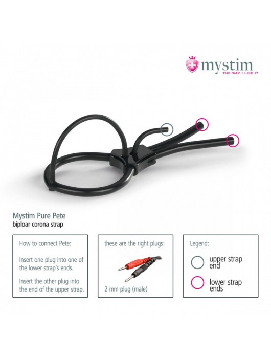 Утяжка под головку для электростимулятора Pure Pete - MyStim - купить с доставкой в Батайске