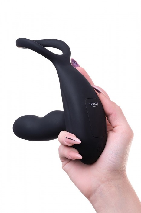 Черный стимулятор простаты Maud с вибрацией - Levett - в Батайске купить с доставкой