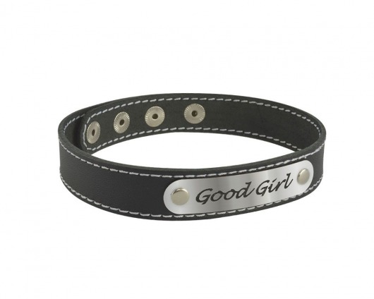 Чокер с белой строчкой Good Girl - Sitabella - купить с доставкой в Батайске