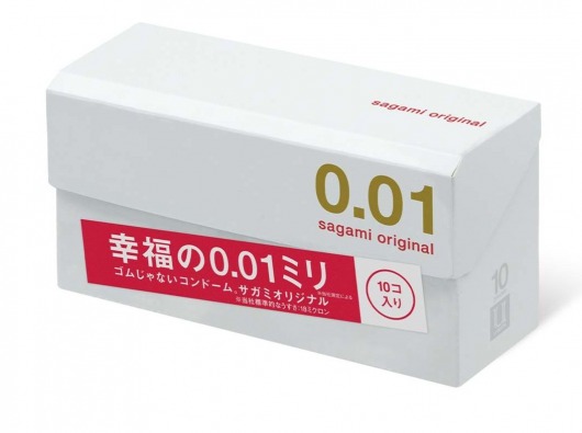 Супер тонкие презервативы Sagami Original 0.01 - 10 шт. - Sagami - купить с доставкой в Батайске