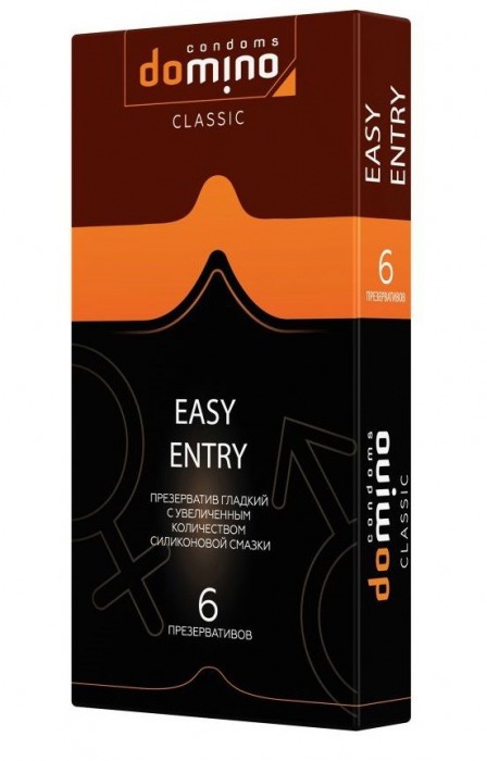 Презервативы с увеличенным количеством смазки DOMINO Easy Entry - 6 шт. - Domino - купить с доставкой в Батайске