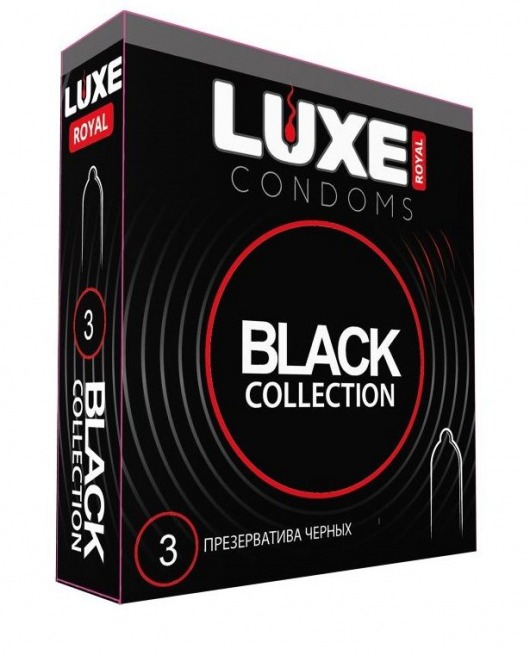 Черные презервативы LUXE Royal Black Collection - 3 шт. - Luxe - купить с доставкой в Батайске