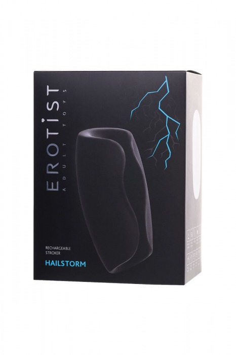 Черно-белый перезаряжаемый мастурбатор Erotist Hailstorm - Erotist Adult Toys - в Батайске купить с доставкой