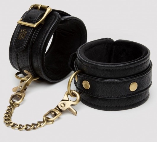 Черные оковы на ноги Bound to You Faux Leather Ankle Cuffs - Fifty Shades of Grey - купить с доставкой в Батайске