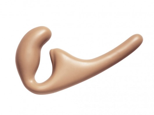 Бежевый безремневой страпон Seduction - 20,5 см. - Lola Games - купить с доставкой в Батайске