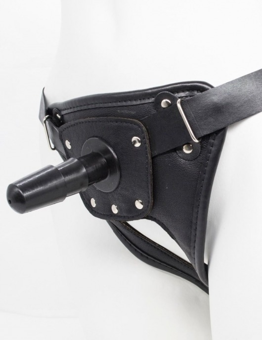 Черный пояс для насадок CLASS STRAP Restyling - LOVETOY (А-Полимер) - купить с доставкой в Батайске