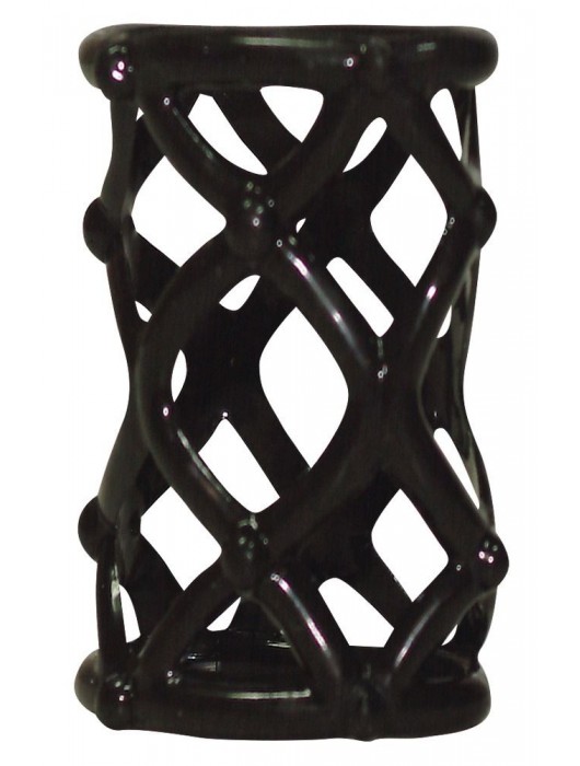 Чёрная насадка-сетка на пенис Orgasmus Wunder - Orion - в Батайске купить с доставкой