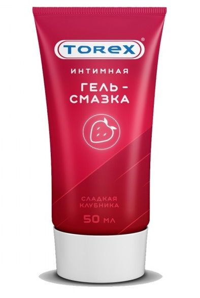 Смазка на водной основе TOREX  Сладкая клубника  - 50 мл. - Torex - купить с доставкой в Батайске