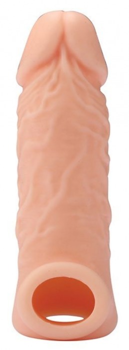 Телесная насадка EXTENDER WITH BALL STRAP 5.5 - 14 см. - Dream Toys - в Батайске купить с доставкой