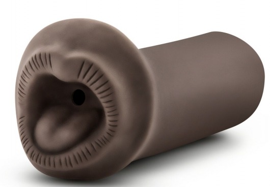Коричневый мастурбатор-ротик Naughty Nicole - Blush Novelties - в Батайске купить с доставкой