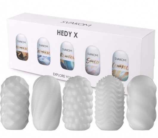 Набор из 5 мастурбаторов Hedy X5 Mixed - Svakom - в Батайске купить с доставкой
