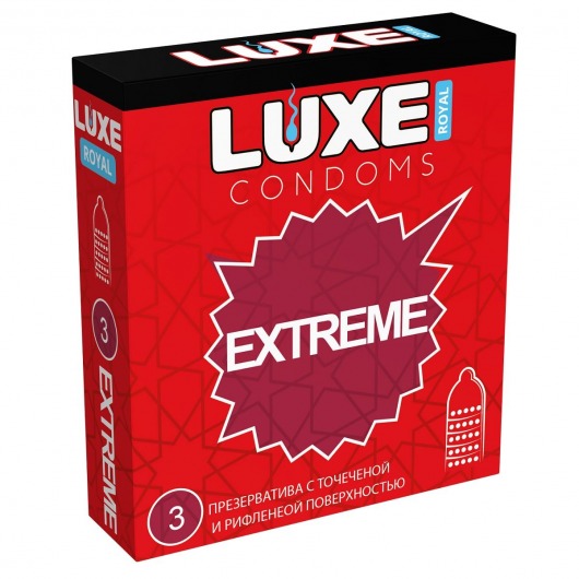 Текстурированные презервативы LUXE Royal Extreme - 3 шт. - Luxe - купить с доставкой в Батайске