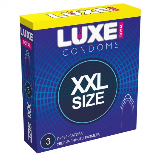 Презервативы увеличенного размера LUXE Royal XXL Size - 3 шт. - Luxe - купить с доставкой в Батайске
