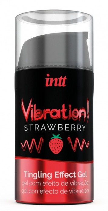 Жидкий интимный гель с эффектом вибрации Vibration! Strawberry - 15 мл. - INTT - купить с доставкой в Батайске