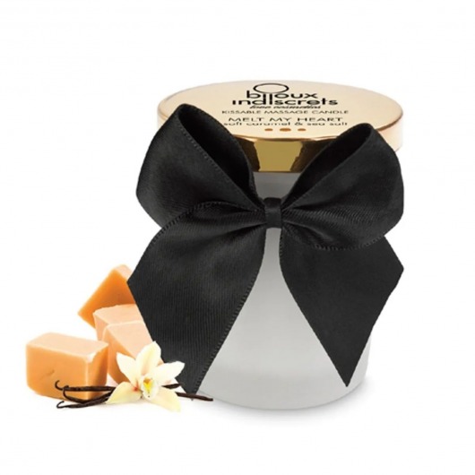 Массажная свеча Melt My Heart с ароматом карамели - 70 мл. - Bijoux Indiscrets - купить с доставкой в Батайске
