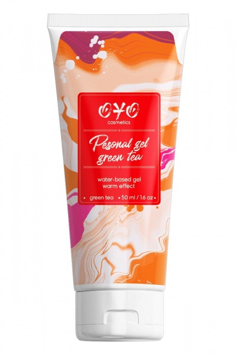 Интимная смазка на водной основе с согревающим эффектом OYO Personal Gel Green Tea - 50 мл. - OYO - купить с доставкой в Батайске