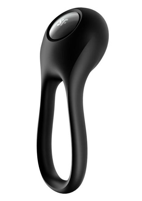 Черное эрекционное виброкольцо Majestic Duo - Satisfyer - в Батайске купить с доставкой