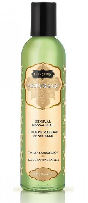Массажное масло Naturals Vanilla Sandalwood с ароматом ванили и сандала - 236 мл. - Kama Sutra - купить с доставкой в Батайске