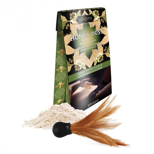 Пудра для тела Honey Dust Body Powder с ароматом жимолости - 28 гр. - Kama Sutra - купить с доставкой в Батайске