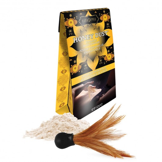 Пудра для тела Honey Dust Body Powder с ароматом кокоса и ананаса - 28 гр. - Kama Sutra - купить с доставкой в Батайске