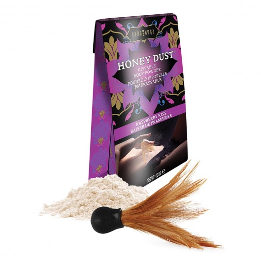 Пудра для тела Honey Dust Body Powder с ароматом малины - 28 гр. - Kama Sutra - купить с доставкой в Батайске