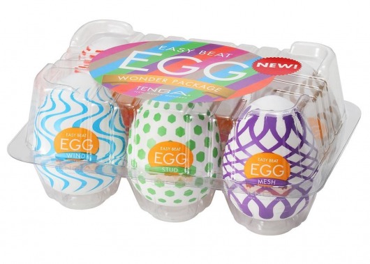 Набор из 6 мастурбаторов Tenga EGG IV с различным рельефом - Tenga - в Батайске купить с доставкой