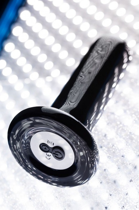 Черный стеклянный мини-вибратор - 10 см. - Sexus