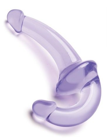 Фиолетовый безремневой страпон Strapless Strap-On - Lux Fetish - купить с доставкой в Батайске