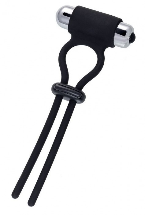 Черное эрекционное лассо на пенис Jat - A-toys - в Батайске купить с доставкой