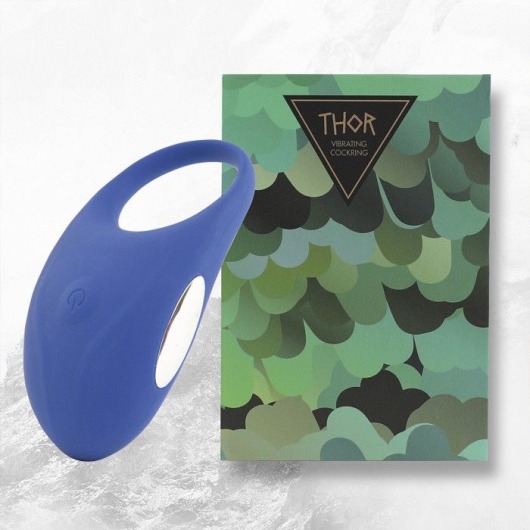 Синее кольцо с вибрацией Thor Cockring - FeelzToys - в Батайске купить с доставкой