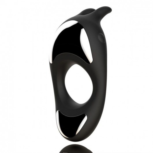 Черное эрекционное кольцо с двумя моторами Zeus Dual Vibe Cock Ring - FeelzToys - в Батайске купить с доставкой