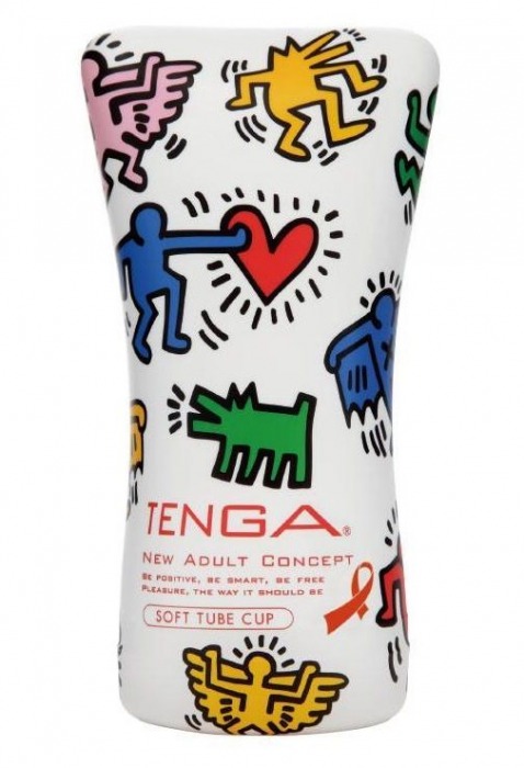Мастурбатор-туба Keith Haring Soft Tube CUP - Tenga - в Батайске купить с доставкой