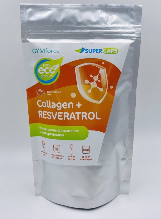 Натуральный коллаген с ресвератролом GYMforce Collagen+ - 150 гр. - SuperCaps - купить с доставкой в Батайске