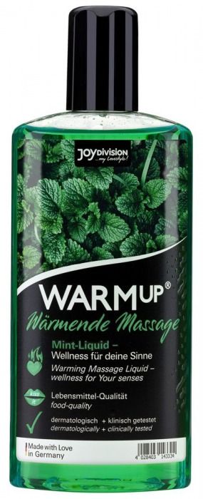Массажное масло WARMup Mint с ароматом мяты - 150 мл. - Joy Division - купить с доставкой в Батайске