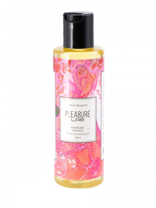 Массажное масло Pleasure Lab Delicate с ароматом пиона и пачули - 100 мл. - Pleasure Lab - купить с доставкой в Батайске