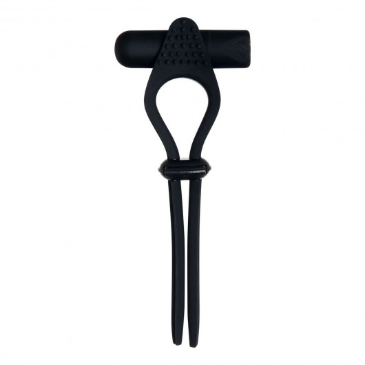 Черное эрекционное лассо с вибропулей Black Tie Affair - Zero Tolerance - в Батайске купить с доставкой