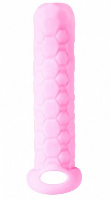 Розовый фаллоудлинитель Homme Long - 13,5 см. - Lola Games - в Батайске купить с доставкой