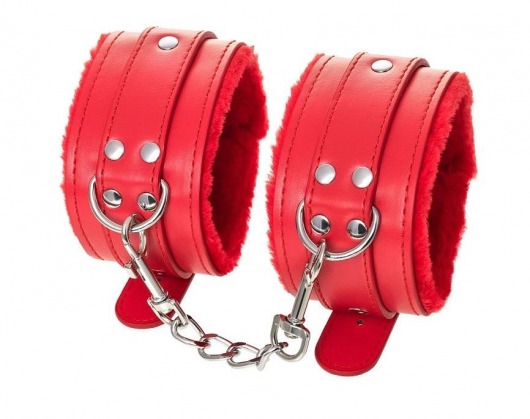 Красные оковы Anonymo из искусственной кожи - ToyFa - купить с доставкой в Батайске