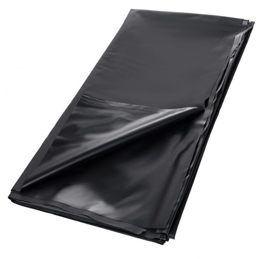 Черная простыня для секса из ПВХ - 220 х 200 см. - ToyFa - купить с доставкой в Батайске