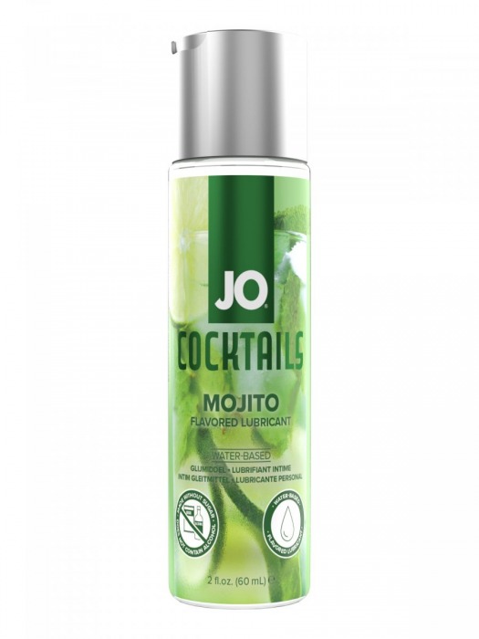 Вкусовой лубрикант на водной основе JO Cocktails Mojito - 60 мл. - System JO - купить с доставкой в Батайске