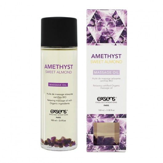 Органическое массажное масло AMETHYST SWEET ALMOND - 100 мл. - Exsens - купить с доставкой в Батайске