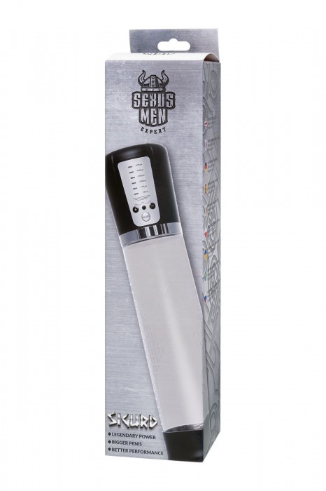 Прозрачная автоматическая помпа для пениса Sigurd - Sexus - в Батайске купить с доставкой