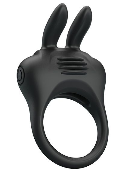 Черное эрекционное кольцо с вибрацией Davion - Baile - в Батайске купить с доставкой