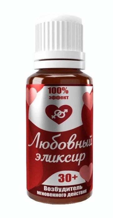Возбудитель  Любовный эликсир 30+  - 20 мл. - Миагра - купить с доставкой в Батайске